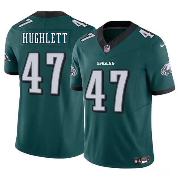 Men & Women & Youth Philadelphia Eagles #47 Charley Hughlett Green 2025 New F.U.S.E. Vapor Untouchable Limited Stitched Jersey